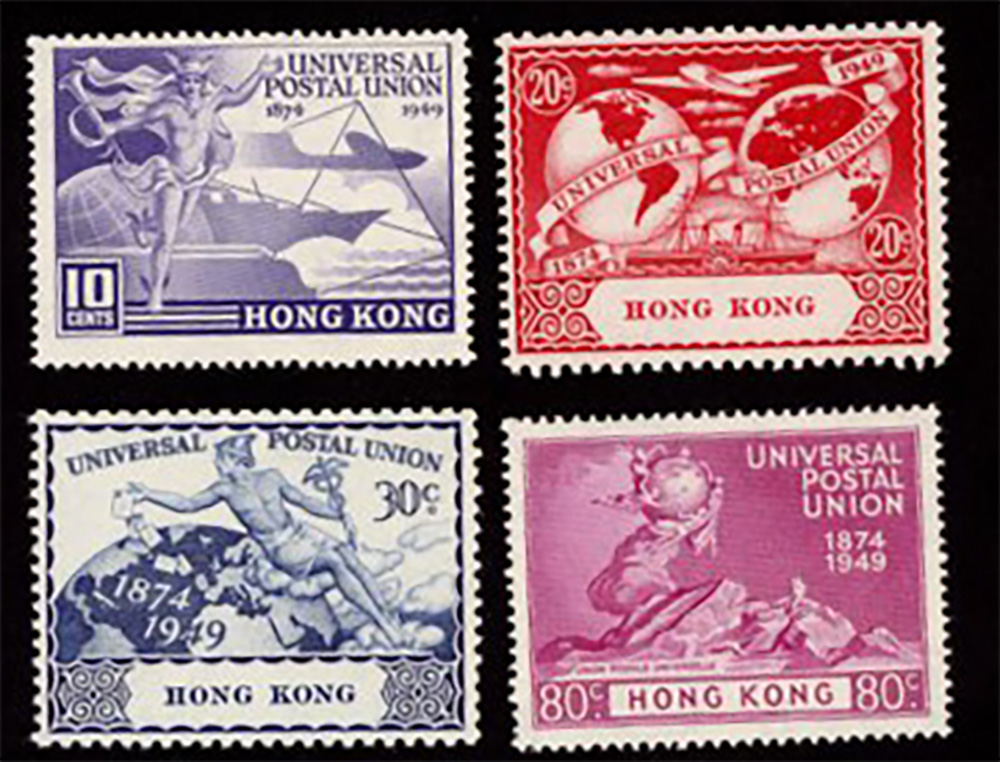 180-3 Yang C19-C22 Oct. 10, 1948 75th Anniversary of Universal Postal Union NH
