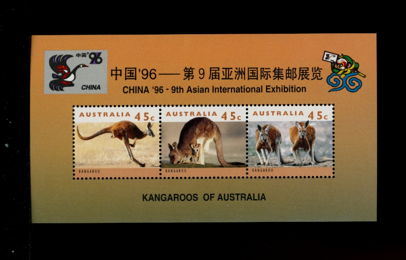 China '96 9th Asia International Philatelic Exhibition souvenir sheets (6 images)