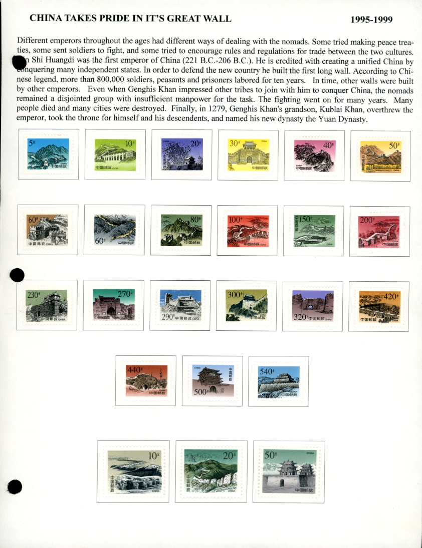 2611-13, 2755, 2792-95, 2907-10, 2934-41 and 2952-55 mounted on exhibit page