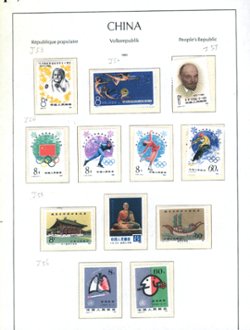 1979 PRC J49-51 and J52-57 , stamps have been removed from pages (2 images)