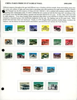 2611-13, 2755, 2792-95, 2907-10, 2934-41 and 2952-55 mounted on exhibit page