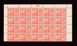 776 to 780, CSS 1181-1185, Dec 16, 1947, 50th Anniversary of Postal Service Commemoratives, $100, $200, $300, $400, $500 in part sheets of 20 (5 images)