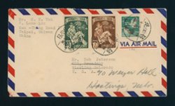1952 March 5 airmail to USA