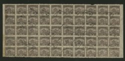 50 of Fushing Gate $100 dark brown Wetterling R207 in large block (10 x 5)