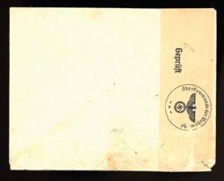 1939 Dec. 1 Shanghai 50c surface to Germany via Siberia, censored (2 images)